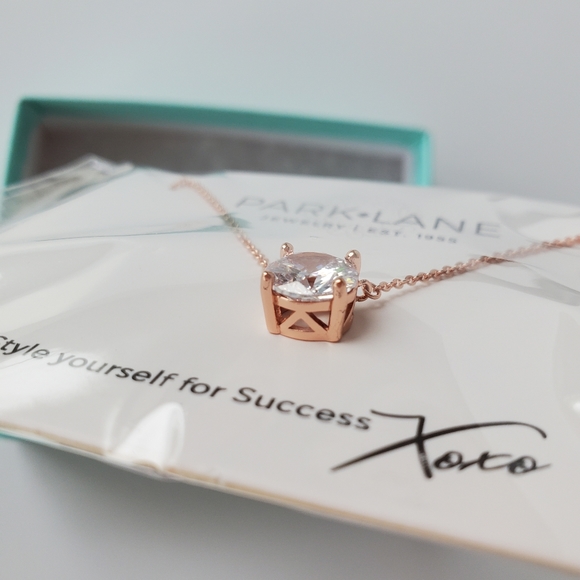 Park Lane Rose Gold Tone Impression Necklace - Picture 3 of 6